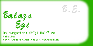 balazs egi business card